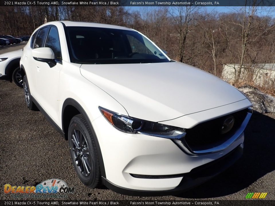 2021 Mazda CX-5 Touring AWD Snowflake White Pearl Mica / Black Photo #3