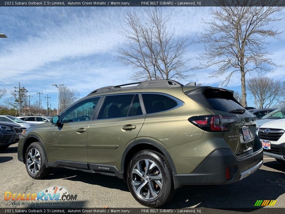 2021 Subaru Outback 2.5i Limited Autumn Green Metallic / Warm Ivory Photo #6