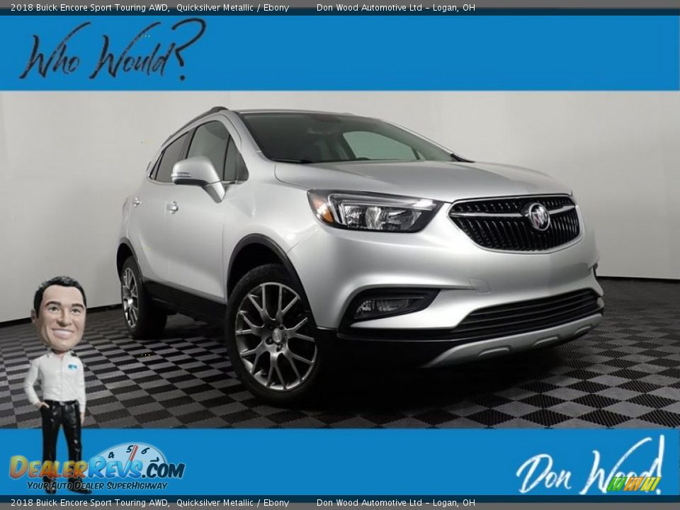 2018 Buick Encore Sport Touring AWD Quicksilver Metallic / Ebony Photo #1