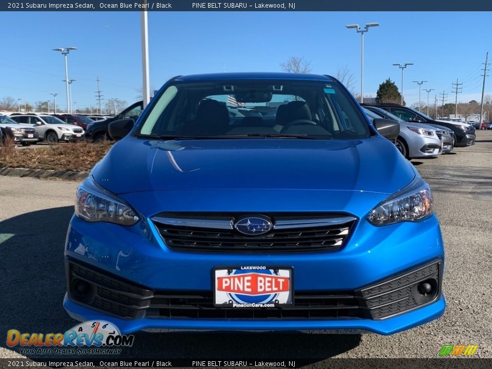 2021 Subaru Impreza Sedan Ocean Blue Pearl / Black Photo #3