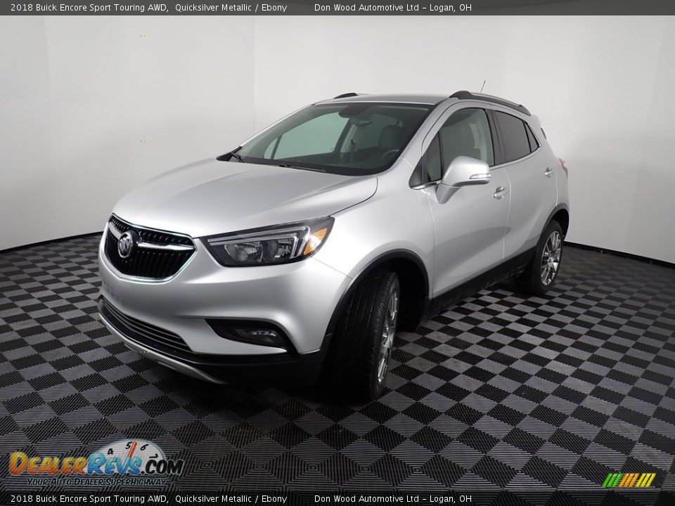 2018 Buick Encore Sport Touring AWD Quicksilver Metallic / Ebony Photo #8