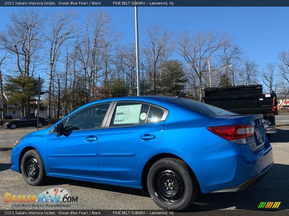 2021 Subaru Impreza Sedan Ocean Blue Pearl / Black Photo #6