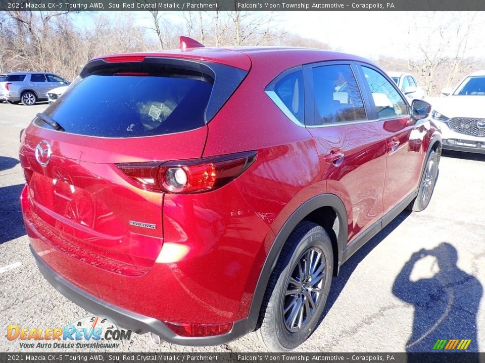 2021 Mazda CX-5 Touring AWD Soul Red Crystal Metallic / Parchment Photo #2