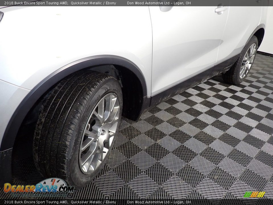 2018 Buick Encore Sport Touring AWD Quicksilver Metallic / Ebony Photo #9