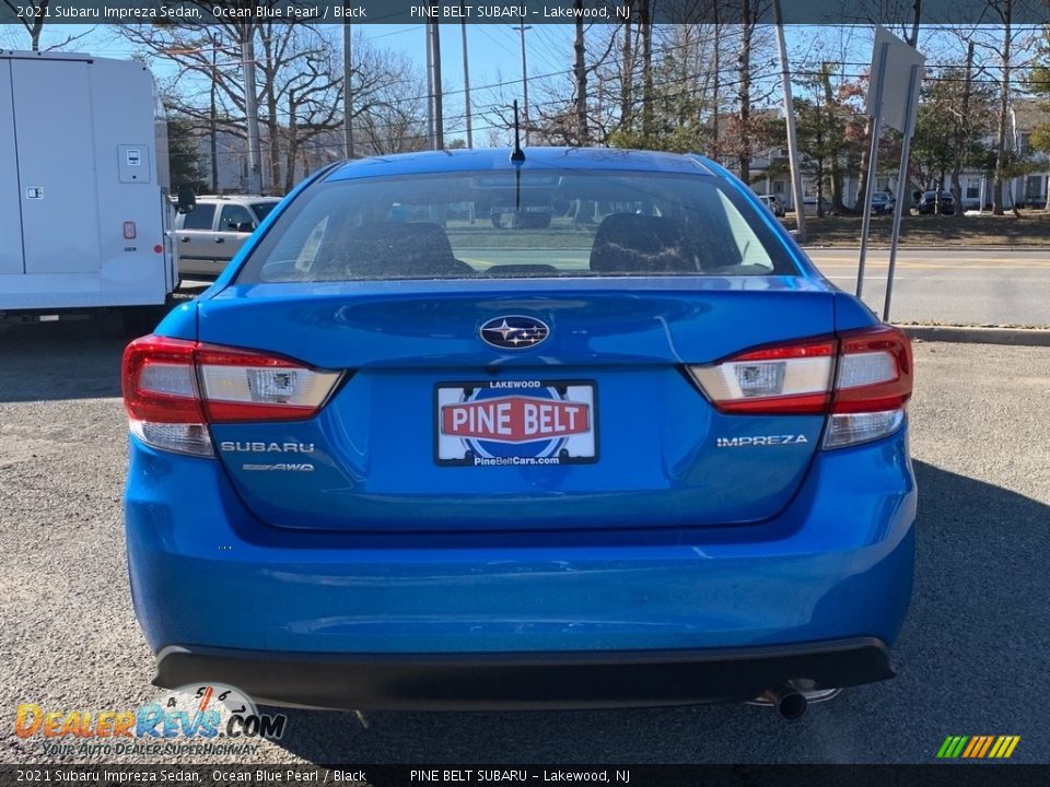 2021 Subaru Impreza Sedan Ocean Blue Pearl / Black Photo #7