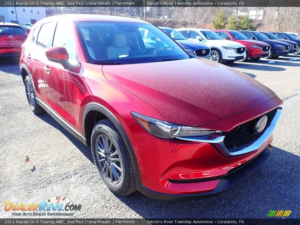 2021 Mazda CX-5 Touring AWD Soul Red Crystal Metallic / Parchment Photo #3