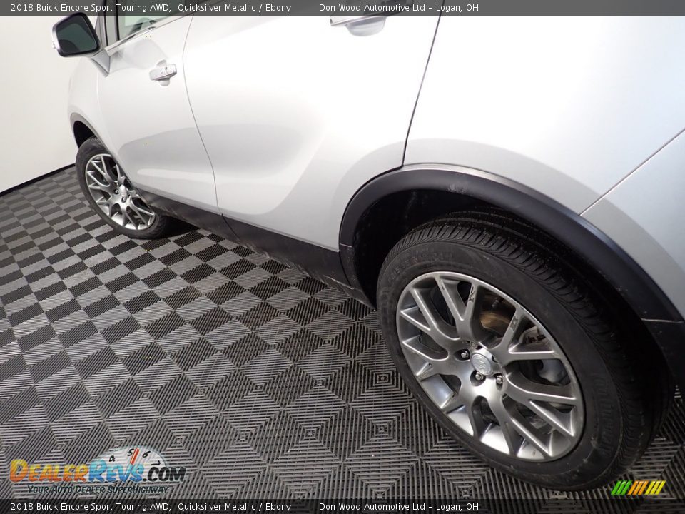 2018 Buick Encore Sport Touring AWD Quicksilver Metallic / Ebony Photo #10