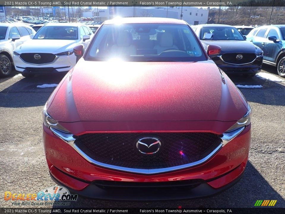 2021 Mazda CX-5 Touring AWD Soul Red Crystal Metallic / Parchment Photo #4