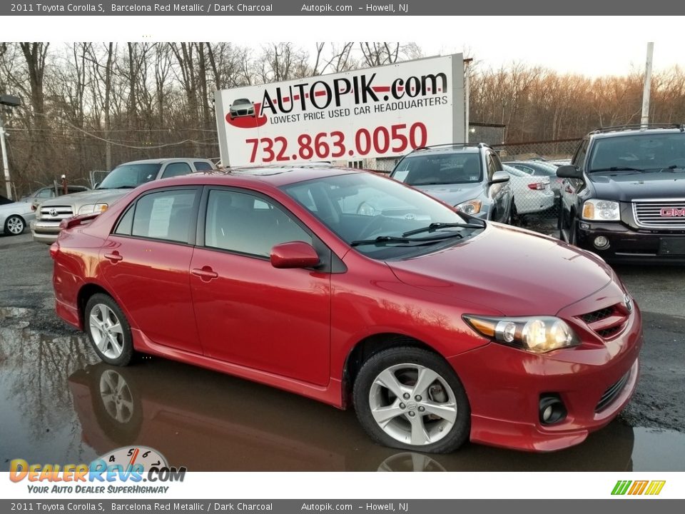 2011 Toyota Corolla S Barcelona Red Metallic / Dark Charcoal Photo #1