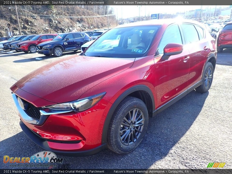 2021 Mazda CX-5 Touring AWD Soul Red Crystal Metallic / Parchment Photo #5