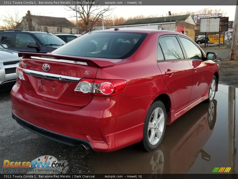 2011 Toyota Corolla S Barcelona Red Metallic / Dark Charcoal Photo #3