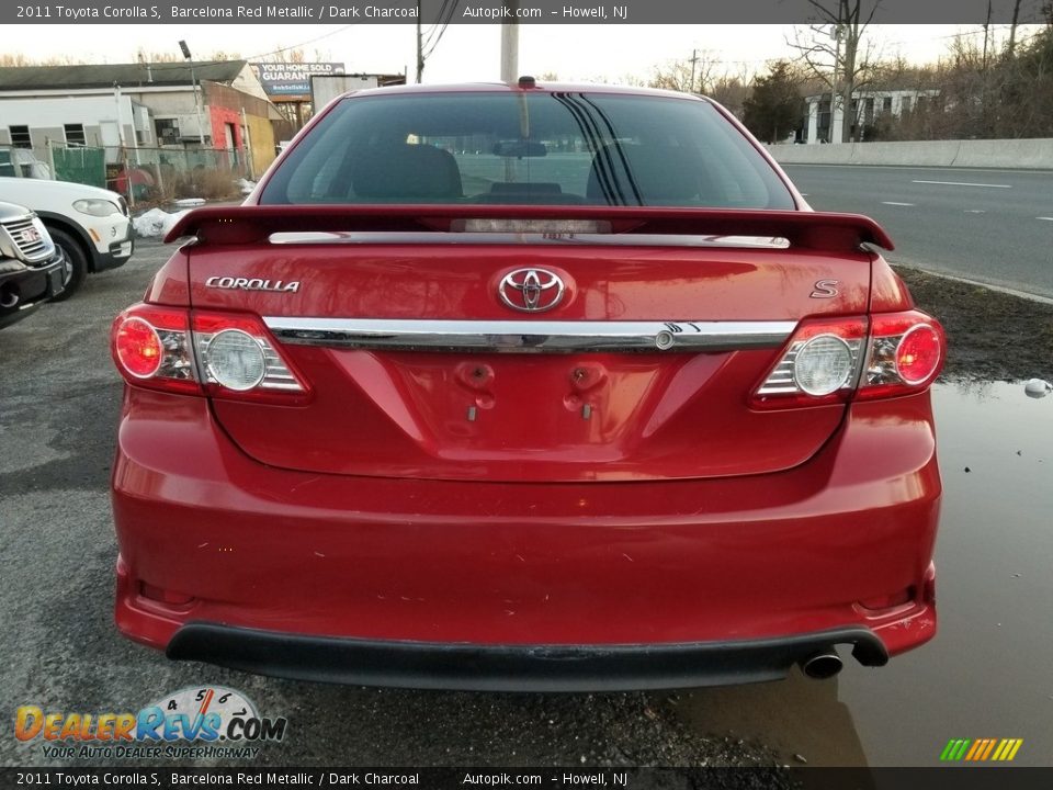 2011 Toyota Corolla S Barcelona Red Metallic / Dark Charcoal Photo #4