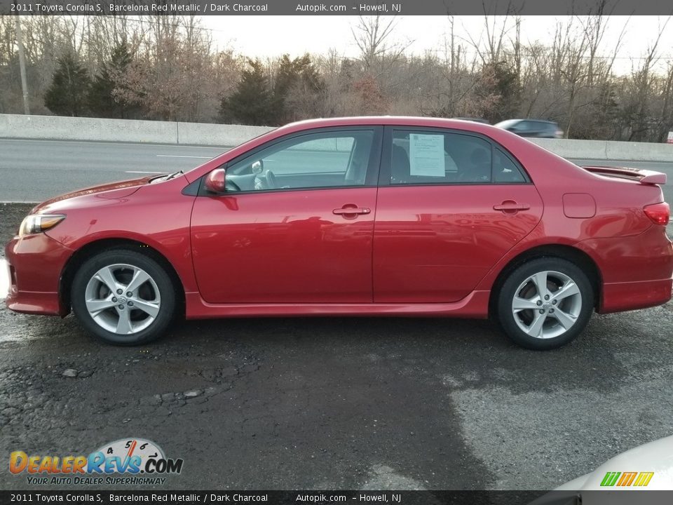 2011 Toyota Corolla S Barcelona Red Metallic / Dark Charcoal Photo #6