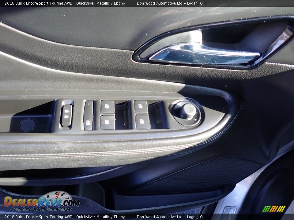 2018 Buick Encore Sport Touring AWD Quicksilver Metallic / Ebony Photo #18