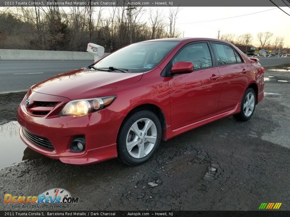 2011 Toyota Corolla S Barcelona Red Metallic / Dark Charcoal Photo #7