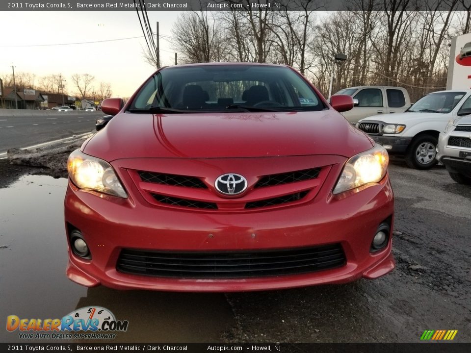 2011 Toyota Corolla S Barcelona Red Metallic / Dark Charcoal Photo #8