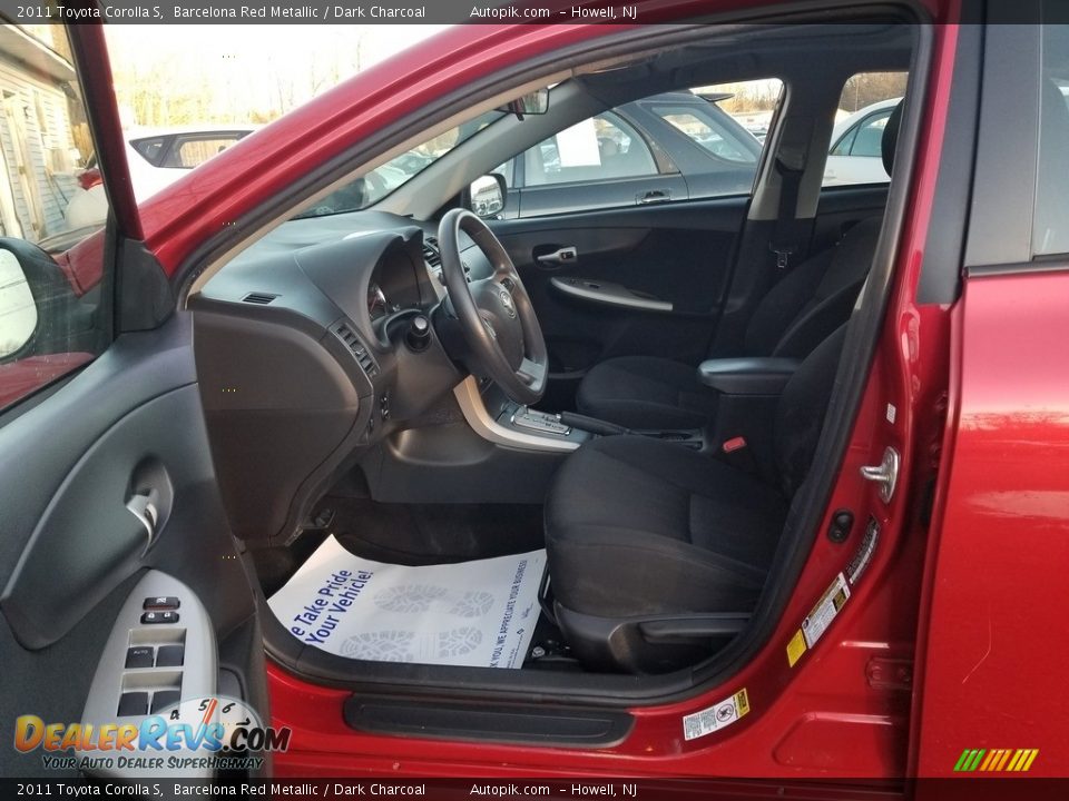 2011 Toyota Corolla S Barcelona Red Metallic / Dark Charcoal Photo #9