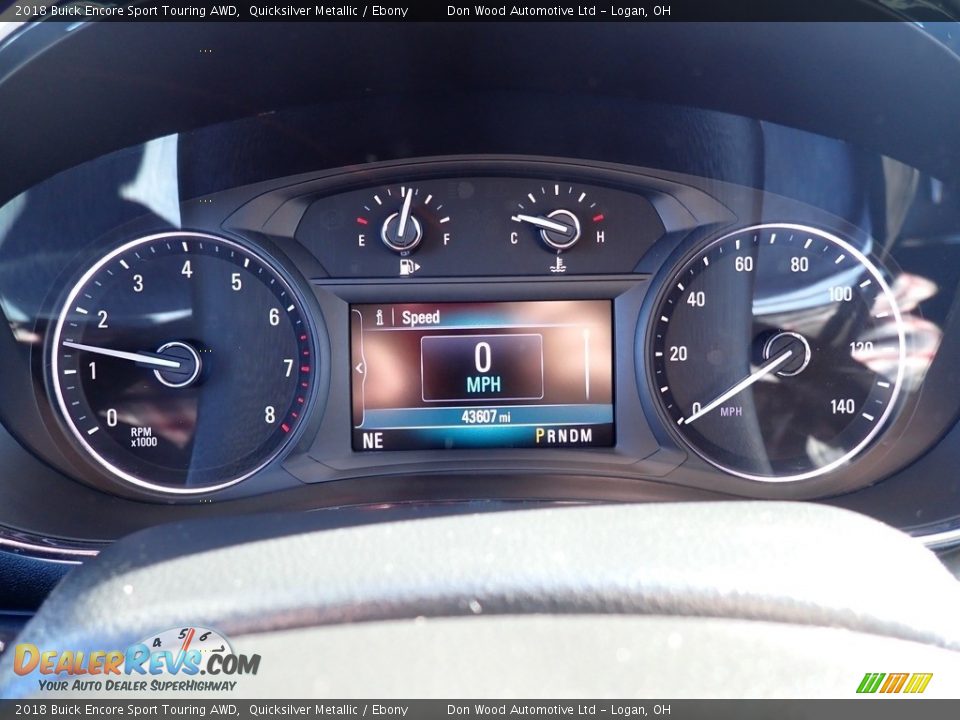 2018 Buick Encore Sport Touring AWD Quicksilver Metallic / Ebony Photo #21
