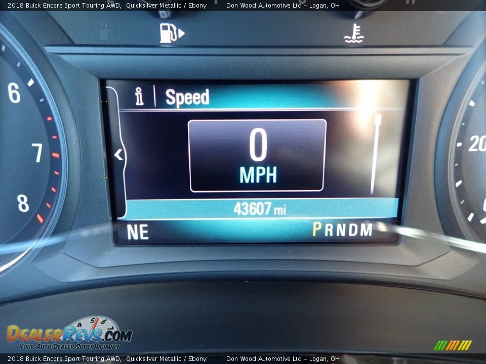 2018 Buick Encore Sport Touring AWD Quicksilver Metallic / Ebony Photo #22