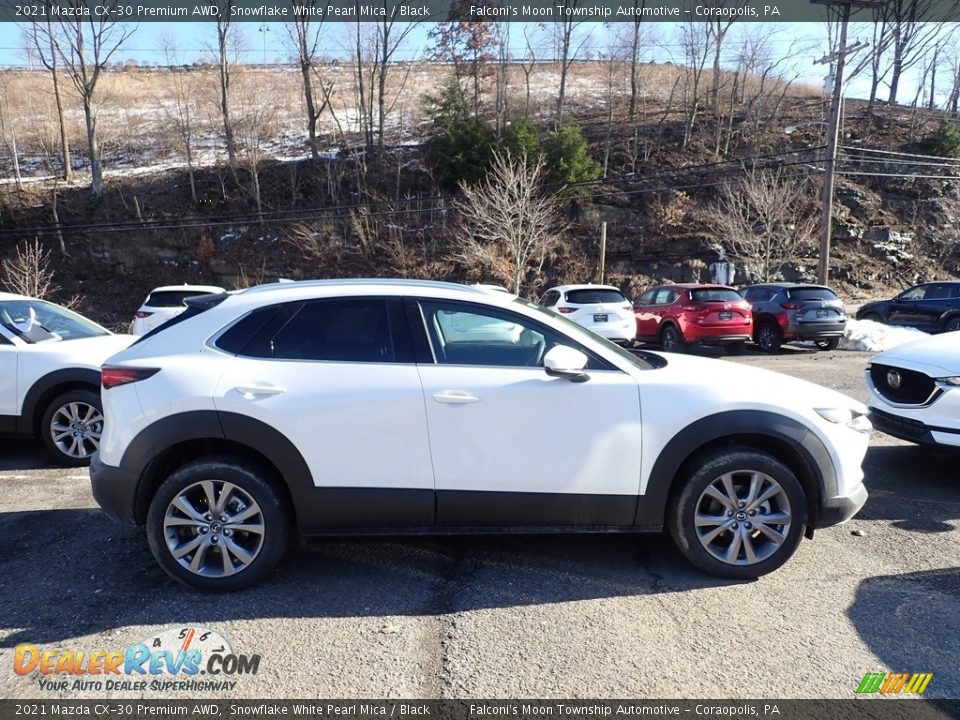 2021 Mazda CX-30 Premium AWD Snowflake White Pearl Mica / Black Photo #1