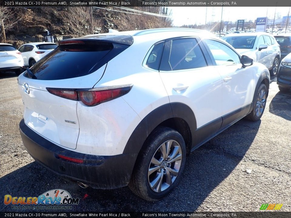 2021 Mazda CX-30 Premium AWD Snowflake White Pearl Mica / Black Photo #2