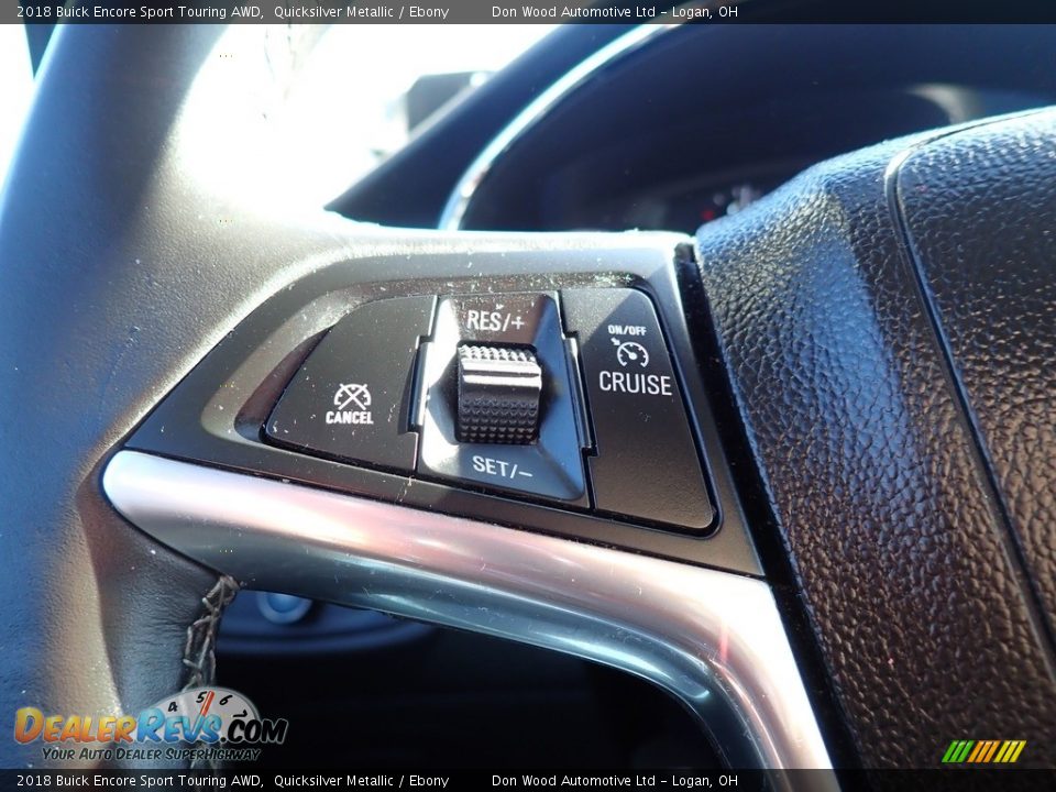 2018 Buick Encore Sport Touring AWD Quicksilver Metallic / Ebony Photo #24