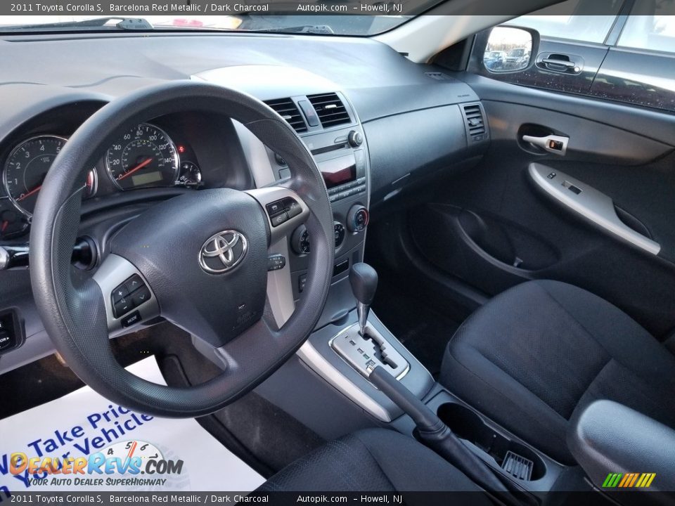 2011 Toyota Corolla S Barcelona Red Metallic / Dark Charcoal Photo #13