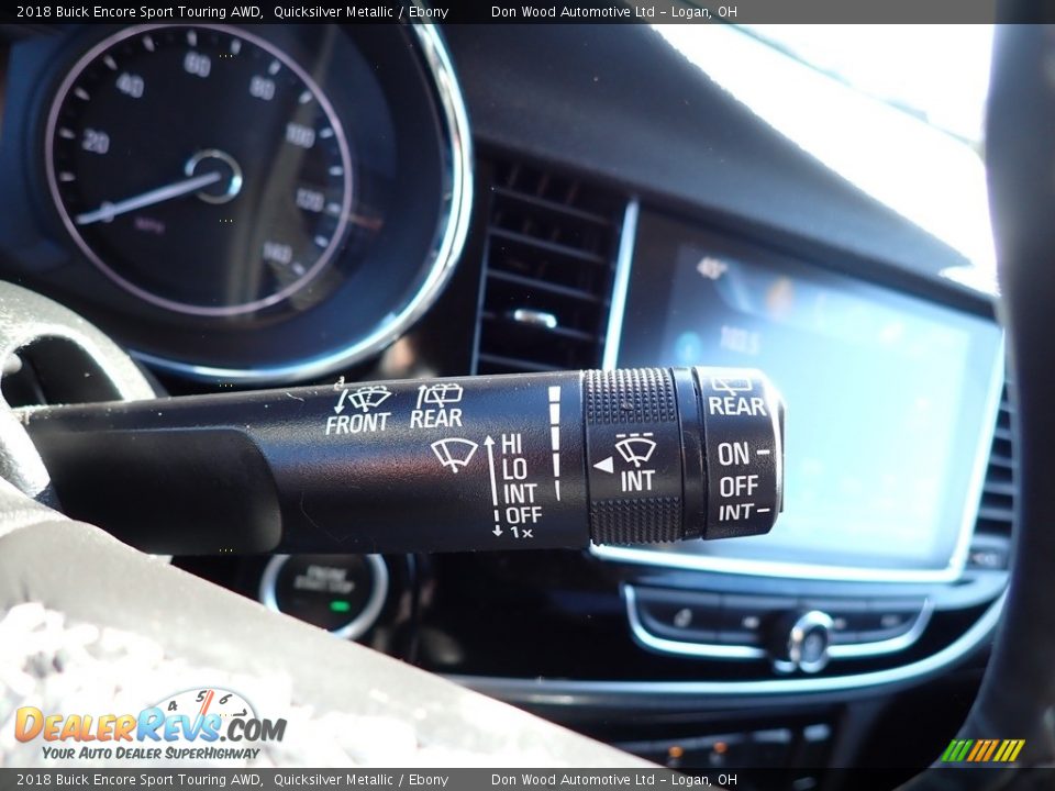 2018 Buick Encore Sport Touring AWD Quicksilver Metallic / Ebony Photo #26