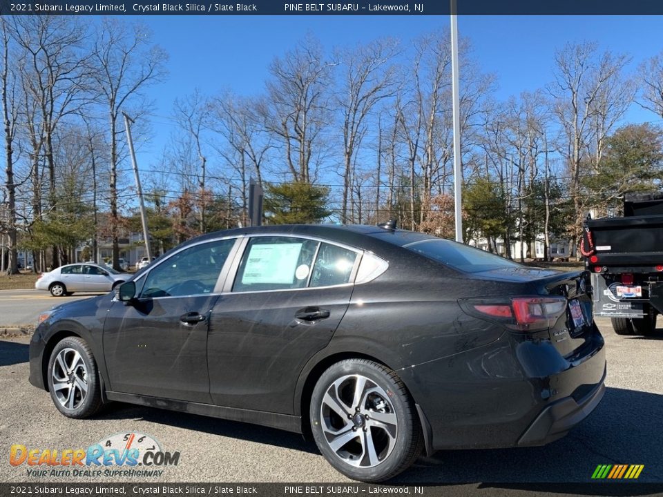 2021 Subaru Legacy Limited Crystal Black Silica / Slate Black Photo #6