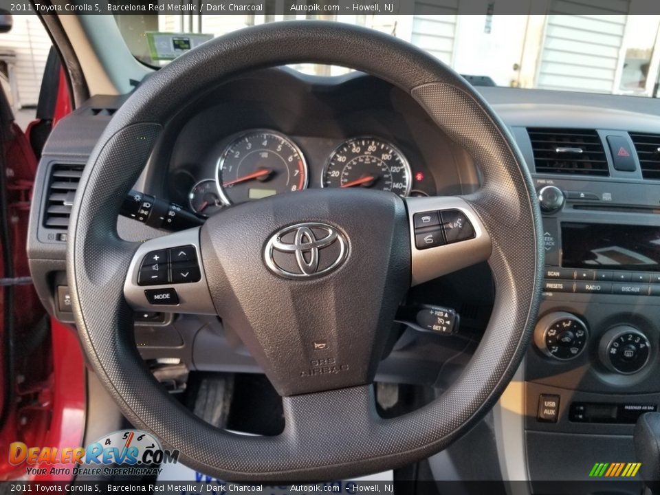 2011 Toyota Corolla S Barcelona Red Metallic / Dark Charcoal Photo #16