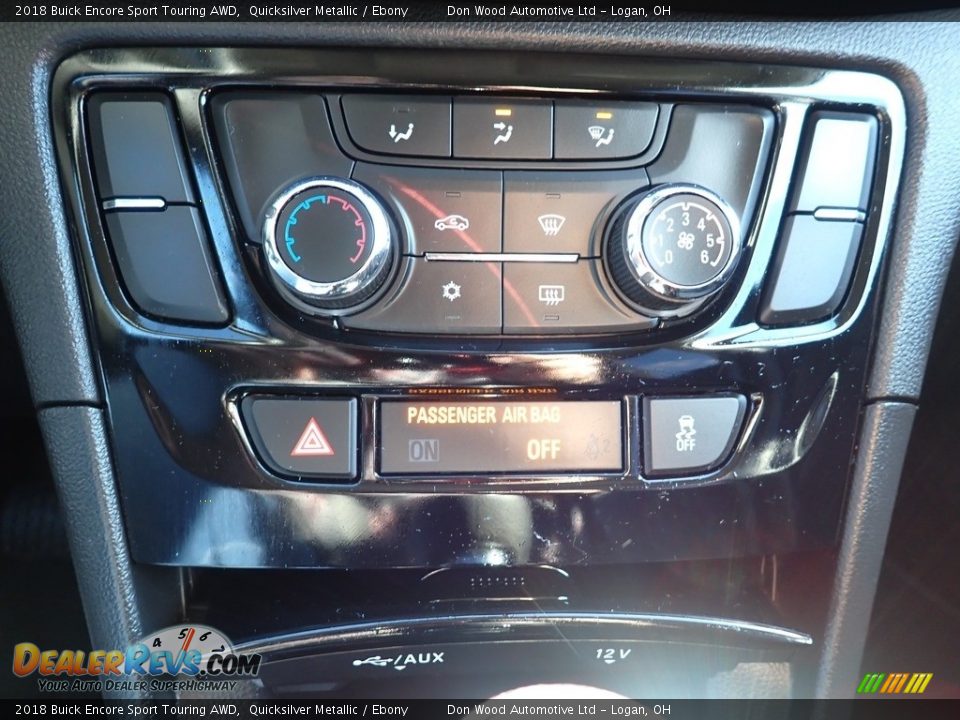 2018 Buick Encore Sport Touring AWD Quicksilver Metallic / Ebony Photo #28