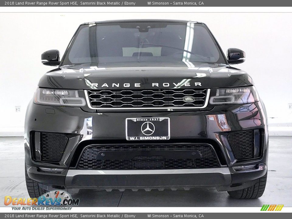 2018 Land Rover Range Rover Sport HSE Santorini Black Metallic / Ebony Photo #2