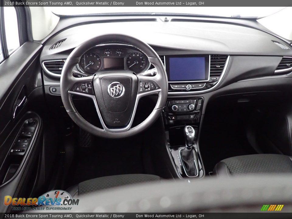 2018 Buick Encore Sport Touring AWD Quicksilver Metallic / Ebony Photo #35