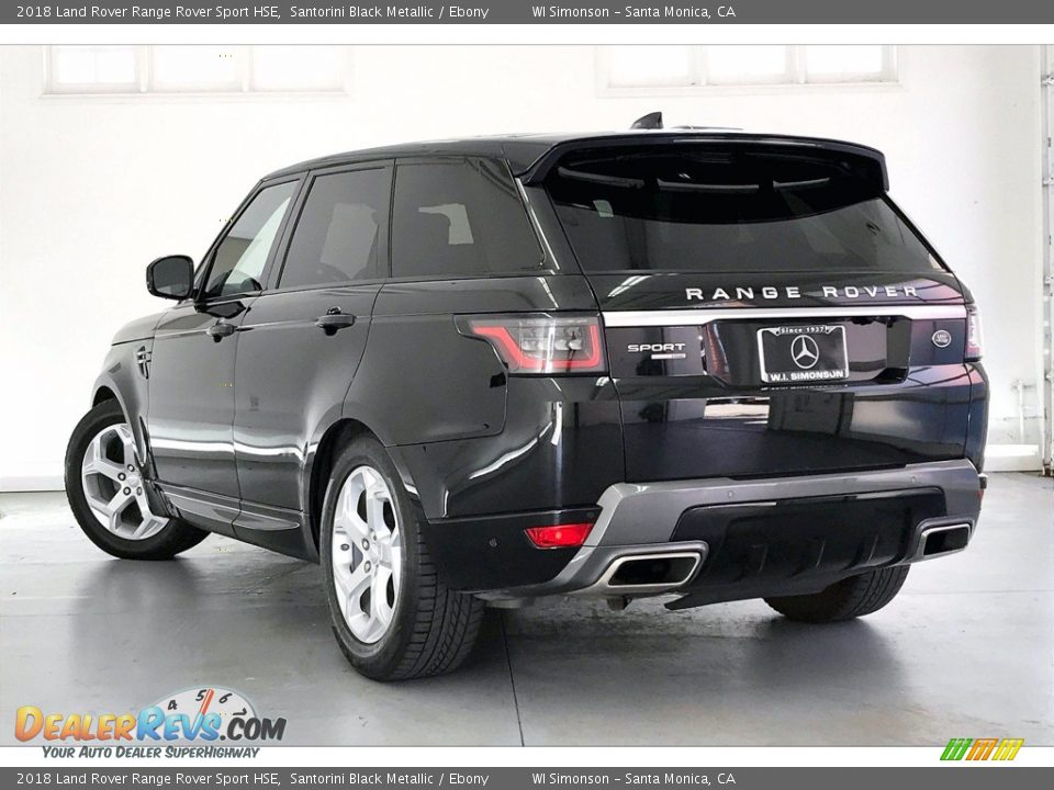 2018 Land Rover Range Rover Sport HSE Santorini Black Metallic / Ebony Photo #10