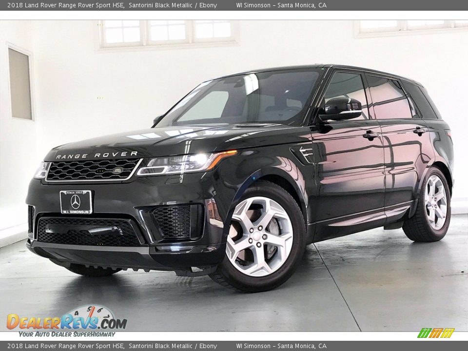 2018 Land Rover Range Rover Sport HSE Santorini Black Metallic / Ebony Photo #12