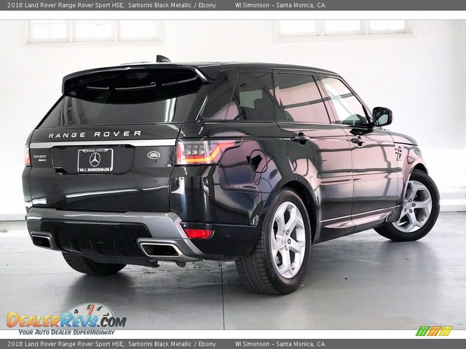 2018 Land Rover Range Rover Sport HSE Santorini Black Metallic / Ebony Photo #13