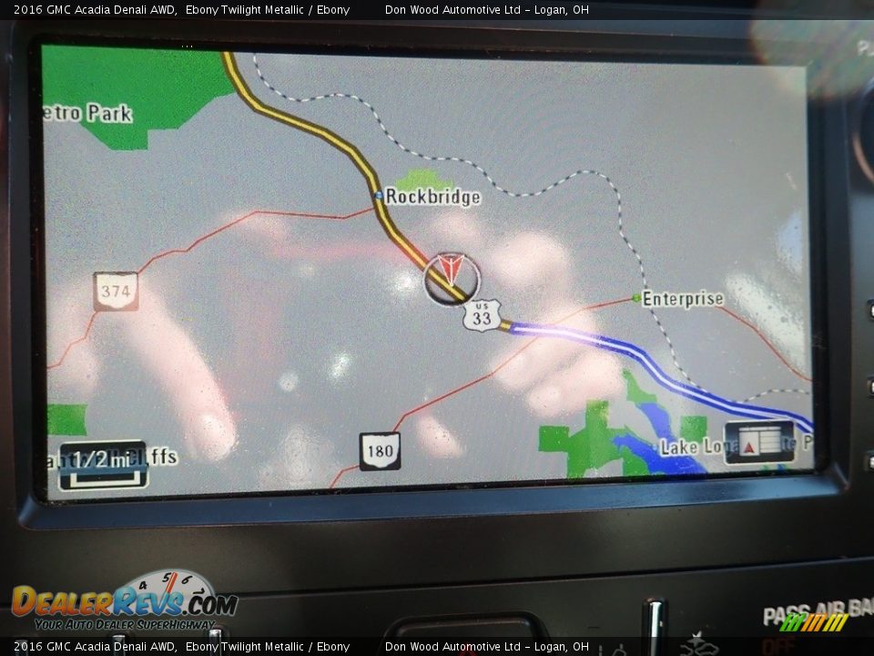 2016 GMC Acadia Denali AWD Ebony Twilight Metallic / Ebony Photo #4