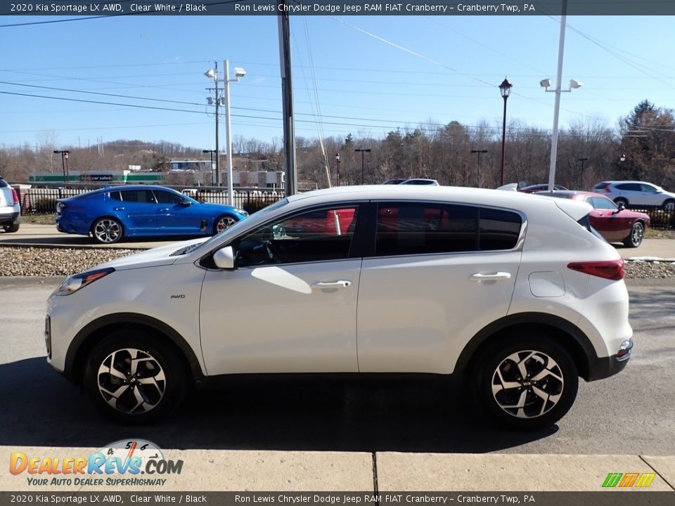 2020 Kia Sportage LX AWD Clear White / Black Photo #6