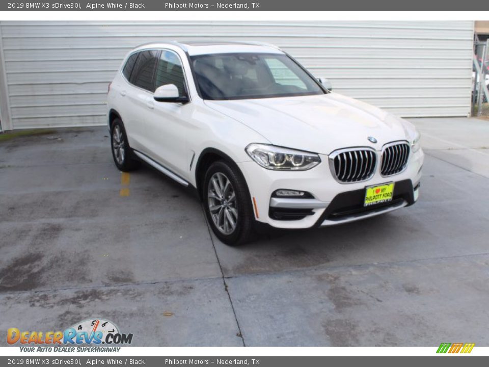 2019 BMW X3 sDrive30i Alpine White / Black Photo #2