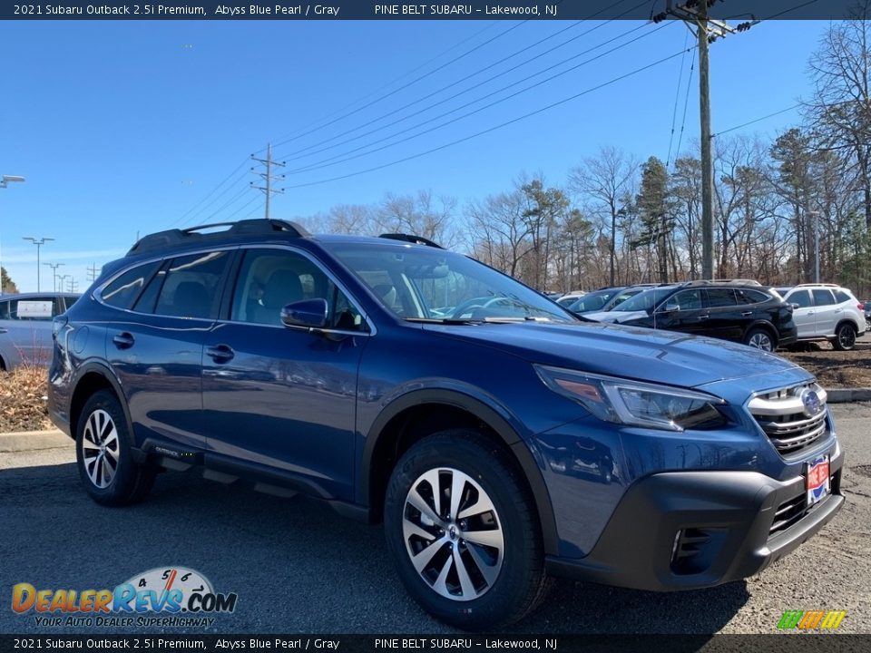 2021 Subaru Outback 2.5i Premium Abyss Blue Pearl / Gray Photo #1