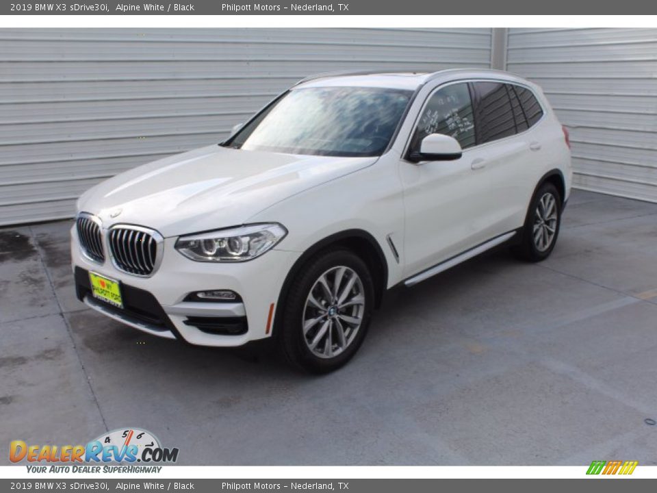 2019 BMW X3 sDrive30i Alpine White / Black Photo #4