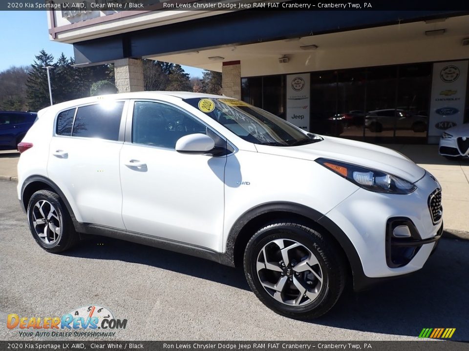 2020 Kia Sportage LX AWD Clear White / Black Photo #9