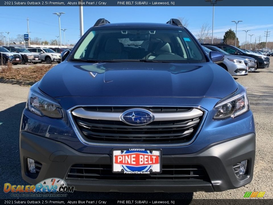 2021 Subaru Outback 2.5i Premium Abyss Blue Pearl / Gray Photo #3