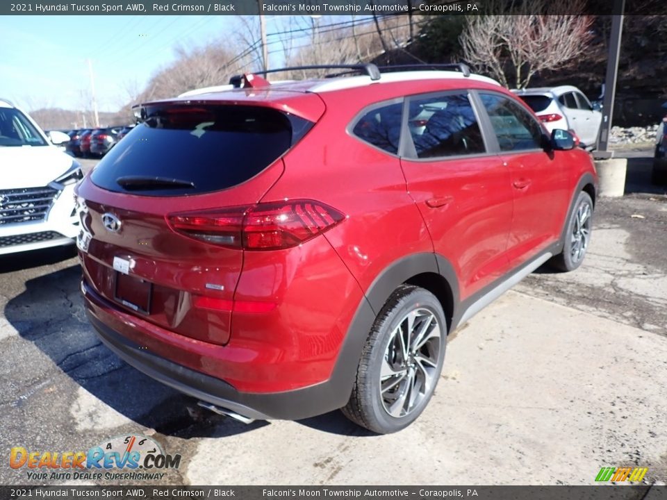 2021 Hyundai Tucson Sport AWD Red Crimson / Black Photo #2