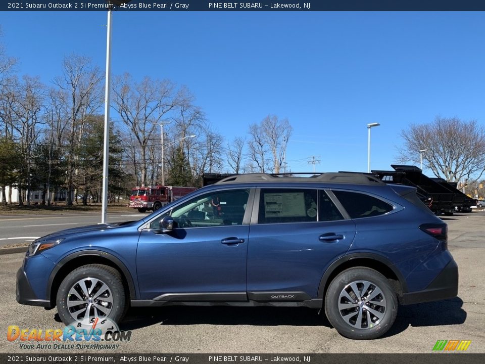 2021 Subaru Outback 2.5i Premium Abyss Blue Pearl / Gray Photo #4