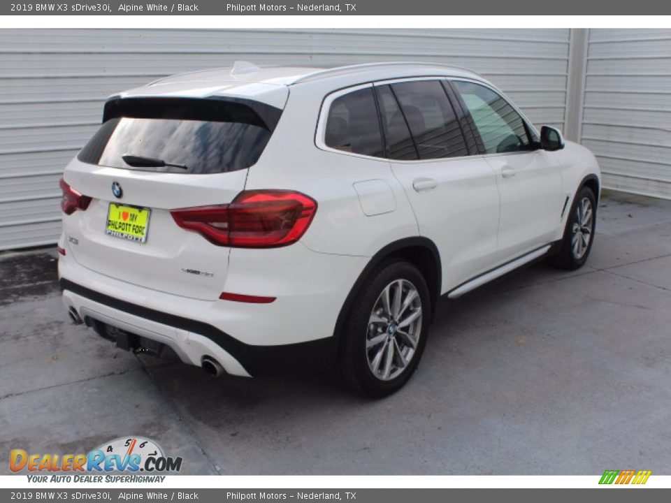 2019 BMW X3 sDrive30i Alpine White / Black Photo #9