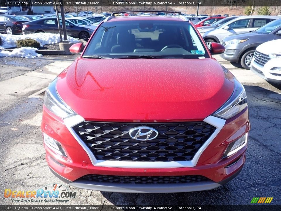 2021 Hyundai Tucson Sport AWD Red Crimson / Black Photo #4