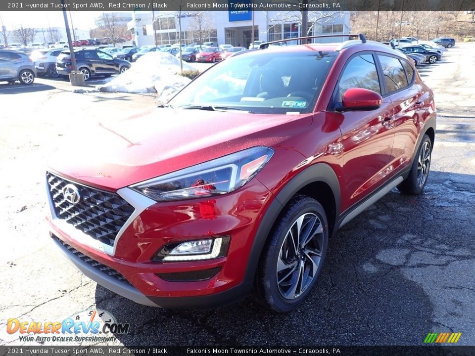 2021 Hyundai Tucson Sport AWD Red Crimson / Black Photo #5