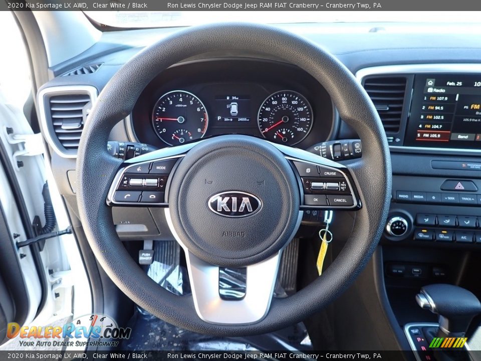 2020 Kia Sportage LX AWD Clear White / Black Photo #17