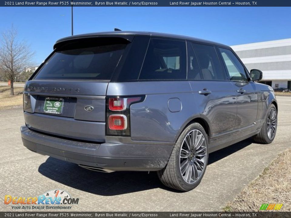 2021 Land Rover Range Rover P525 Westminster Byron Blue Metallic / Ivory/Espresso Photo #3